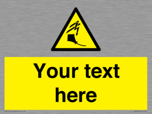 Custom warning kite flying near powerlines